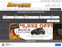 Tablet Screenshot of bonanderbuickgmc.com